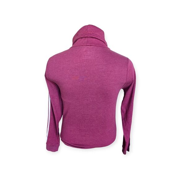 On Fire Womens Sweater Size L Pink White Long Sleeve High Neck Top - Picture 2 of 5